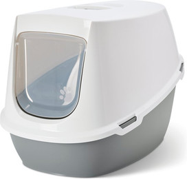 Produktbild von Savic Katzentoilette Robin Jumbo - hellgrau / weiß