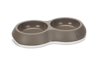 Produktbild von Savic Napf-Set Doppelnapf Delice grau für Katzen