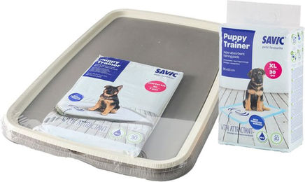 Produktbild von Savic Puppy Trainer Starter Set XL mit 7 Pads + 30 XL Pads