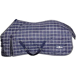 Produktbild von Saxon 1200D PP Stalldecke Standard Medium Navy Plaid