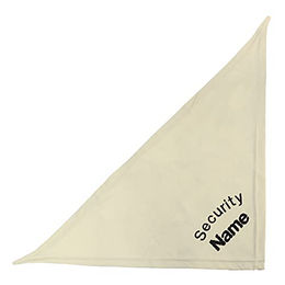 Schecker Besticktes Halstuch Security + Name 65 cm Beige - 65 cm – Bild 1 von 4