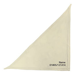 Schecker Besticktes Hundehalstuch Beige 50 cm - 50 cm – Bild 1 von 4