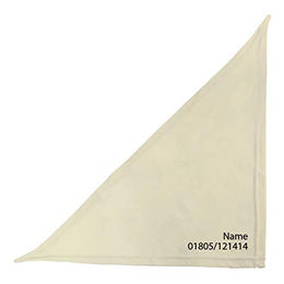 Schecker Besticktes Hundehalstuch beige 65 cm - 65 cm – Bild 1 von 4