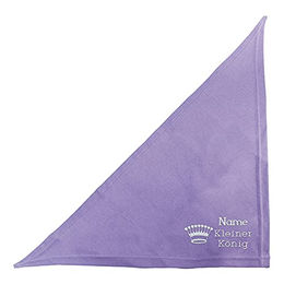 Schecker Besticktes Hundehalstuch Flieder 50 cm - 50 cm – Bild 1 von 5