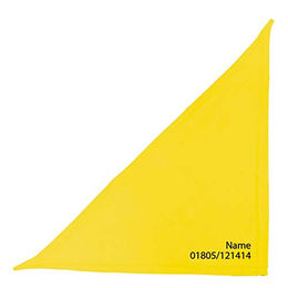 Schecker Besticktes Hundehalstuch Gelb 35cm – Bild 1 von 4