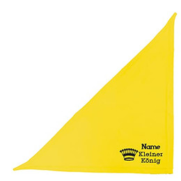 Produktbild von Schecker Besticktes Hundehalstuch Gelb 50 cm mit Motiv Kleiner König und Krone - 50 cm