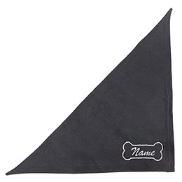 Produktbild von Schecker Besticktes Hundehalstuch mit Knochenmotiv und Hundenamen - 50 cm