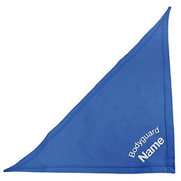 Schecker Besticktes Hundehalstuch mit Motiv Bodyguard - Royalblau 65 cm – Bild 1 von 4