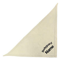 Produktbild von Schecker Besticktes Hundehalstuch mit Motiv Bodyguard und Name - Beige 35 cm