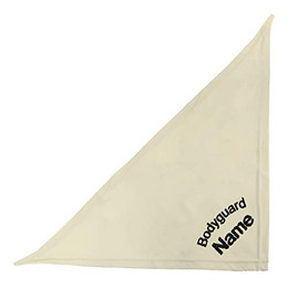 Produktbild von Schecker Besticktes Hundehalstuch mit Motiv Bodyguard und Name - Beige 65 cm