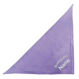 Schecker Besticktes Hundehalstuch mit Motiv Bodyguard und Name - Flieder 35 cm - 35 cm – Bild 1 von 4