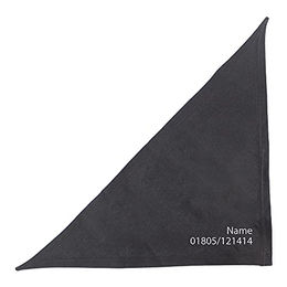 Schecker Besticktes Hundehalstuch Schwarz 50 cm - 50 cm – Bild 1 von 4