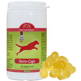 Produktbild von Schecker Derm-Caps Nahrungsergänzung für Haut und Fell Hund - 50 g