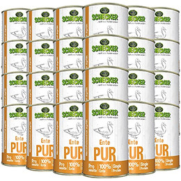 Produktbild von Schecker Ente PUR Nassfutter für Hunde - 24 x 410 g