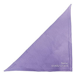 Schecker Flieder Besticktes Hundehalstuch 50 cm - 50 cm – Bild 1 von 4