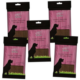 Produktbild von Schecker Gourmet Kaustreifen mit Lamm und Reis - 5 x 200 g