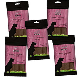 Produktbild von Schecker Gourmet Kaustreifen Pferd - 5 x 200 g