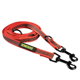 Produktbild von Schecker gummierte Verlängerungsleine mit 2 Karabinern - 2,5 m