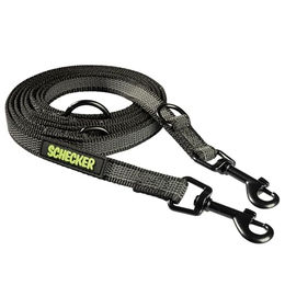 Produktbild von Schecker Gummierte Verlängerungsleine Nylon mit 2 Karabinern - 2,5 m