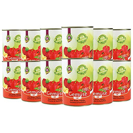 Produktbild von Schecker Hundefutter 100% Gemüse PUR rot Nassfutter - 12 x 410 g