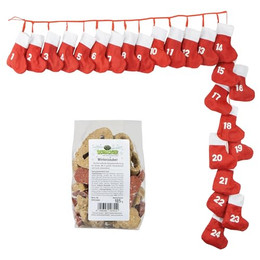 Produktbild von Schecker Hundekekse Stiefelchen Adventskalender Set - 185 g