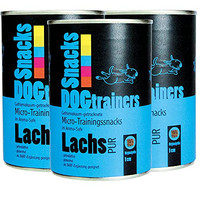 Produktbild von Schecker Hundeleckerli DOGTRAINERS Lachs PUR Micro Trainingssnacks - 3 x 110 g