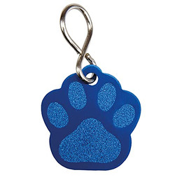 Produktbild von Schecker Hundemarke Pfote blau inkl. Gravur