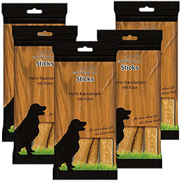 Produktbild von Schecker Hundesnack Harte Kaustangen mit Käse - 5 x 200 g