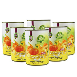 Produktbild von Schecker Nassfutter 100% Gemüse pur vegetarisch - 6 x 410 g