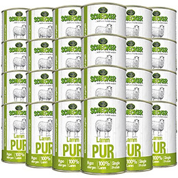 Produktbild von Schecker Nassfutter 100% Lamm pur - 24 x 410 g