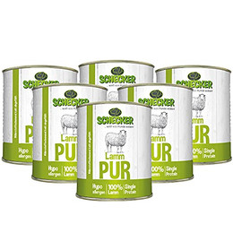 Produktbild von Schecker Nassfutter 100% Lamm pur - 6 x 820 g