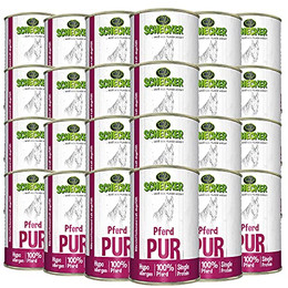 Produktbild von Schecker Nassfutter 100% Pferd pur - 24 x 410 g