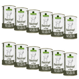 Produktbild von Schecker Nassfutter Fleischtopf mit Ziege - 12 x 410 g