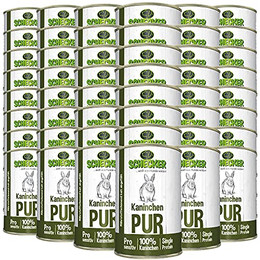 Produktbild von Schecker Nassfutter Kaninchen PUR - 48 x 410 g