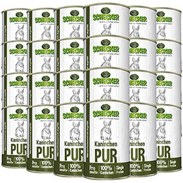 Produktbild von Schecker Nassfutter Kaninchen PUR - 24 x 410 g