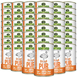 Produktbild von Schecker Nassfutter Strauß Pur - 48 x 410 g