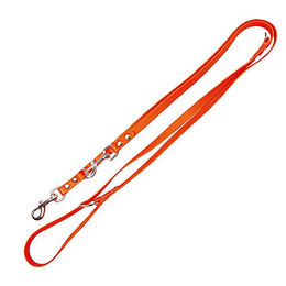 Schecker Original Biothane® Verlängerungsleine 3-fach verstellbar 2,2 m 16 mm Orange - 2,2 m – Bild 1 von 4