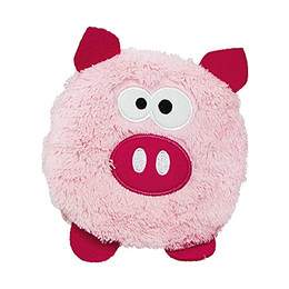 Produktbild von Schecker Quitsche-Flachkopf Plüschtier für Hunde