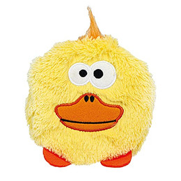 Produktbild von Schecker Quitsche-Flachkopf Plüschtier für Hunde