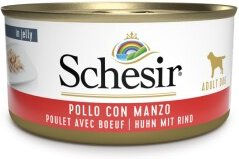 Produktbild von Schesir Adult 18x150g Huhnfilet mit Rind