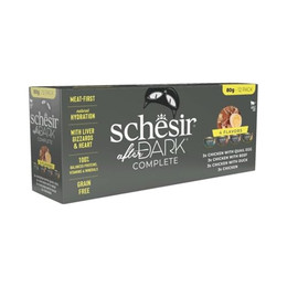 Produktbild von Schesir After Dark Nassfutter für Katzen Variety Pack - 12 x 80 g