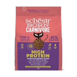 Produktbild von Schesir Born Carnivore Huhn und Hering Trockenfutter für Katzen - 4 x 255 g