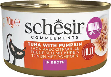 Produktbild von Schesir Brühe Thunfisch und Kürbis - 70 g