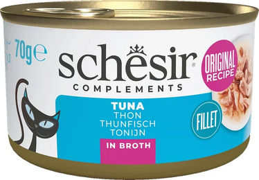 Produktbild von Schesir Cat Thunfisch in Brühe 12x70 g