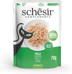Produktbild von Schesir Complements Filet in Gelee Huhn - 6 x 70 g