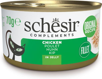 Produktbild von Schesir Complements in Gelee Huhn - 6 x 70 g