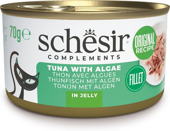 Produktbild von Schesir Complements in Gelee Thunfisch mit Algen - 6 x 70 g
