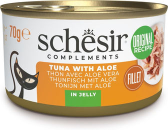 Produktbild von Schesir Complements in Gelee Thunfisch mit Aloe - 6 x 70 g