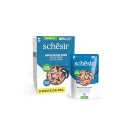 Produktbild von Schesir Complete Nutrition Filet in Gelee 6 x 85 g - Thunfisch mit Sardinen