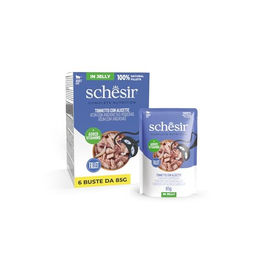 Schesir Complete Nutrition Filet in Gelee 6 x 85 g - Thunfisch mit Weißfisch – Bild 1 von 9
